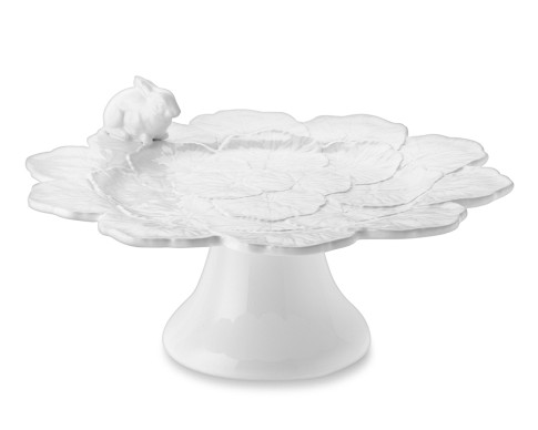 Williams-Sonoma: Figural Easter Bunny Cake Stand with Leaves & Bunny