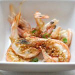 Steamed Garlic Prawns