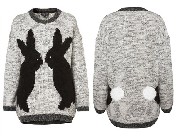 Topshop Mirror Bunnies sweater