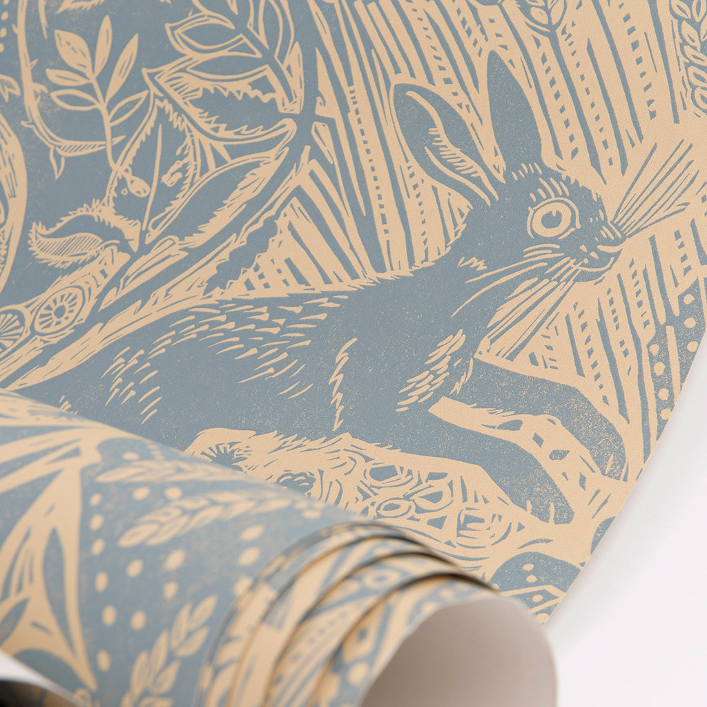 Mark_Hearld_Harvest_Hare_Wallpaper_Blue_Slate_1024x1024