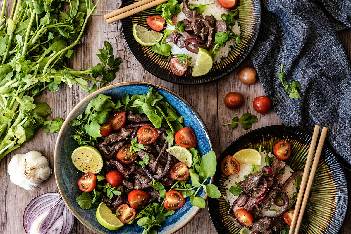 Vietnamese Shaking Beef | Bunny Eats Design